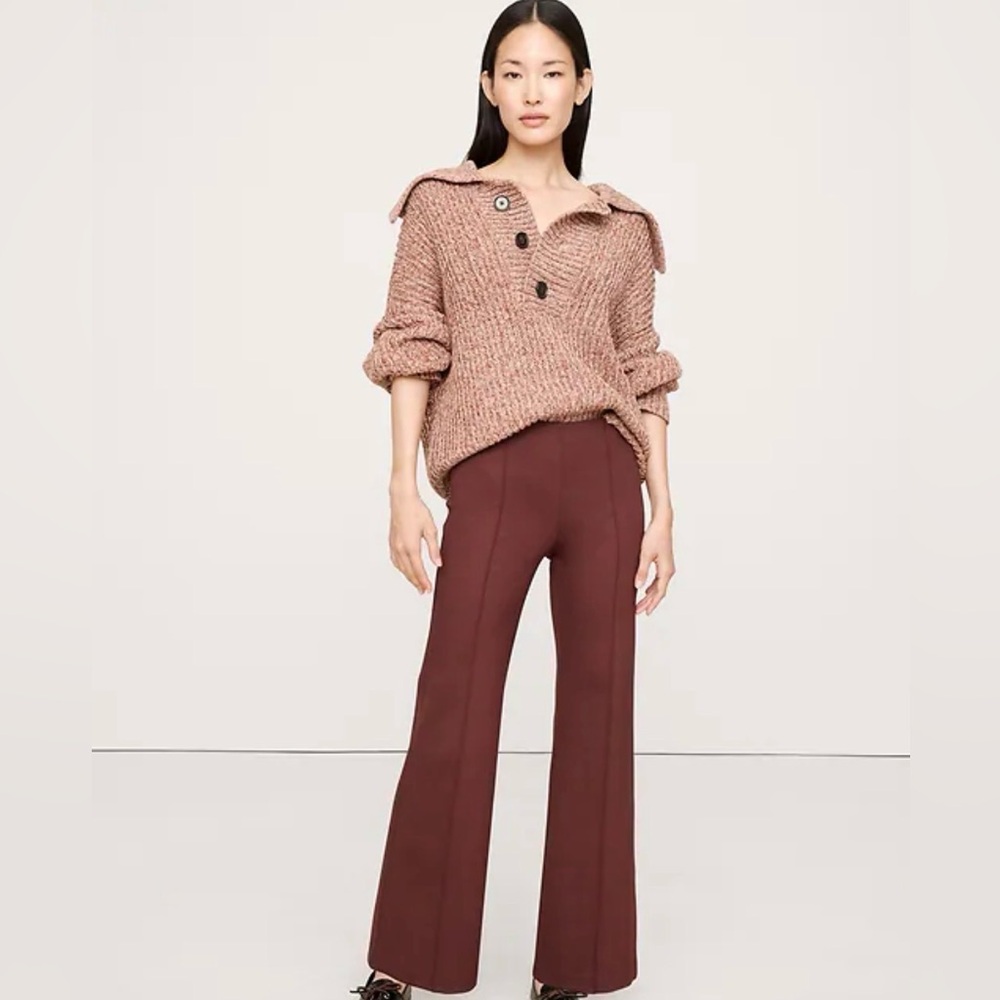 Banana Republic Crop Flare Ponte Pull On Pant